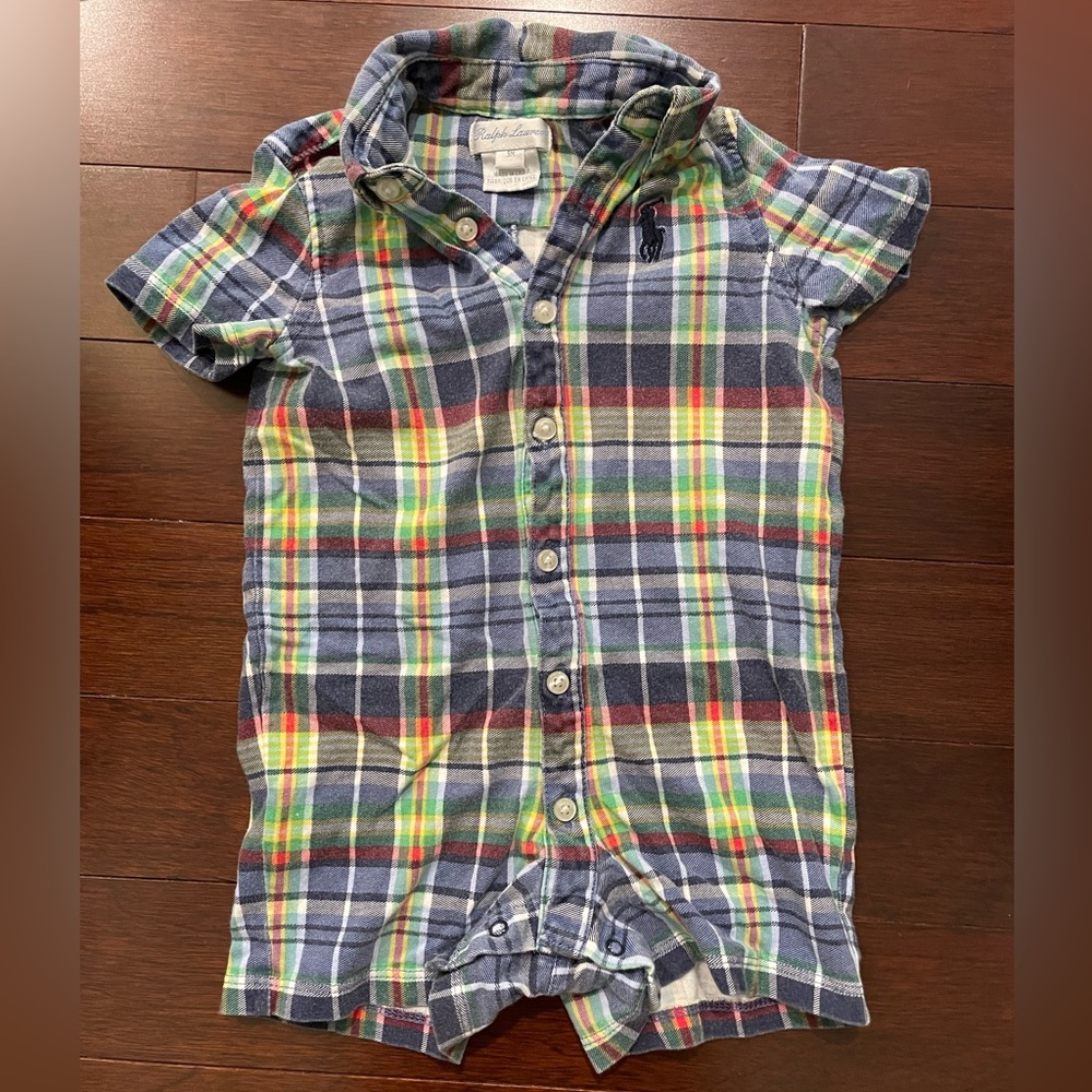 9 mo Ralph Lauren Madras Romper